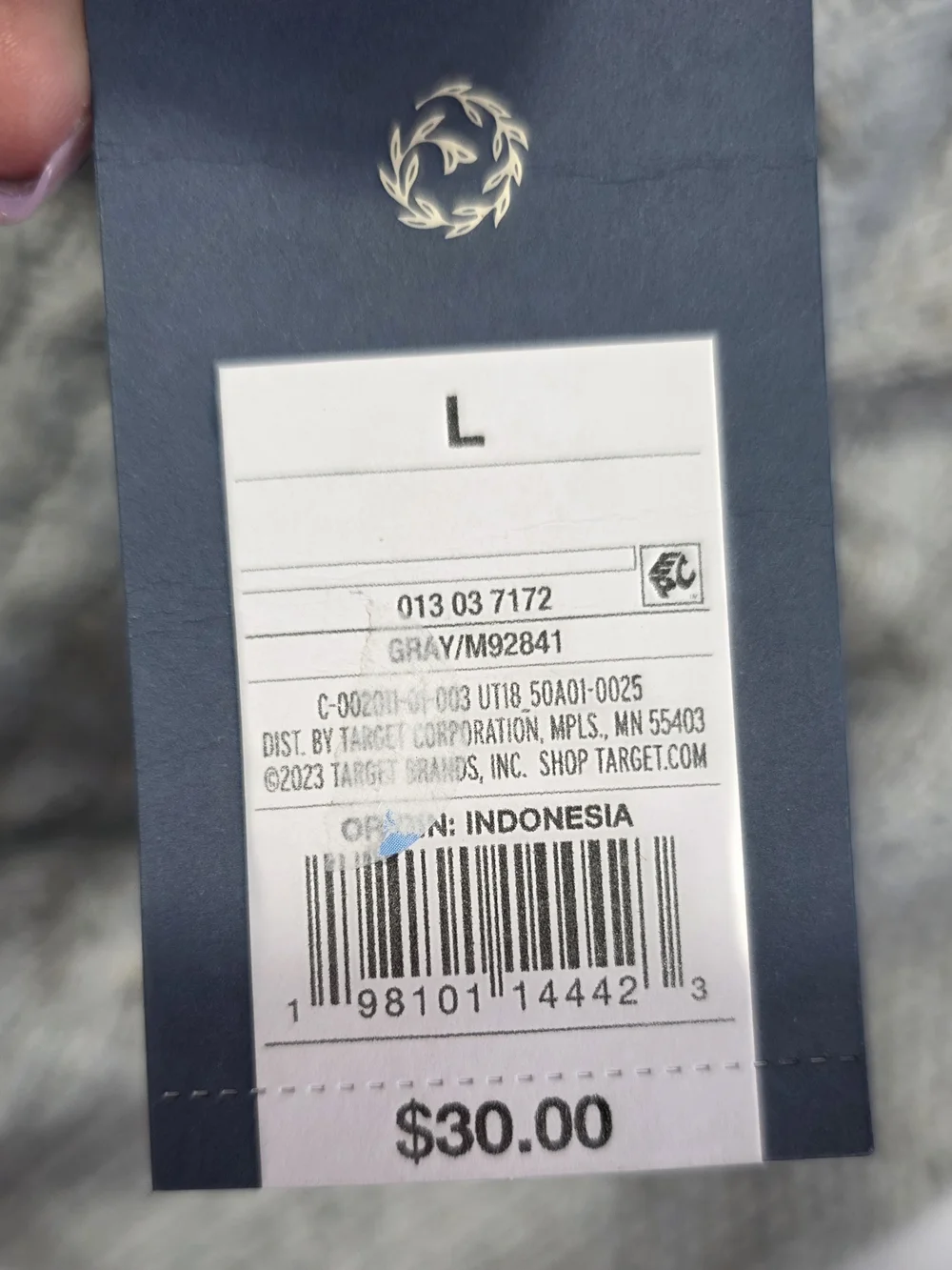 Universal Thread Gray Cable Knit Sweater Size L Chunky Crew Neck - Picture 5 of 8